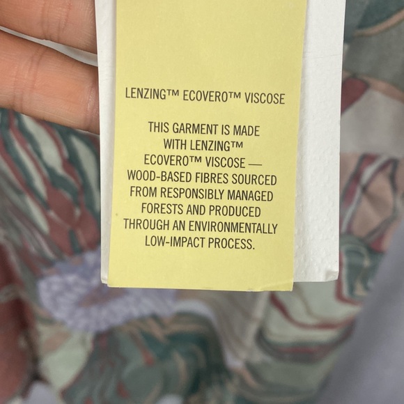 Wilfred Fable Dress Floral Bustier Mini Dress Frzn Gry/Pastel Sg Grn NWT - Sz 4 - Picture 11 of 16